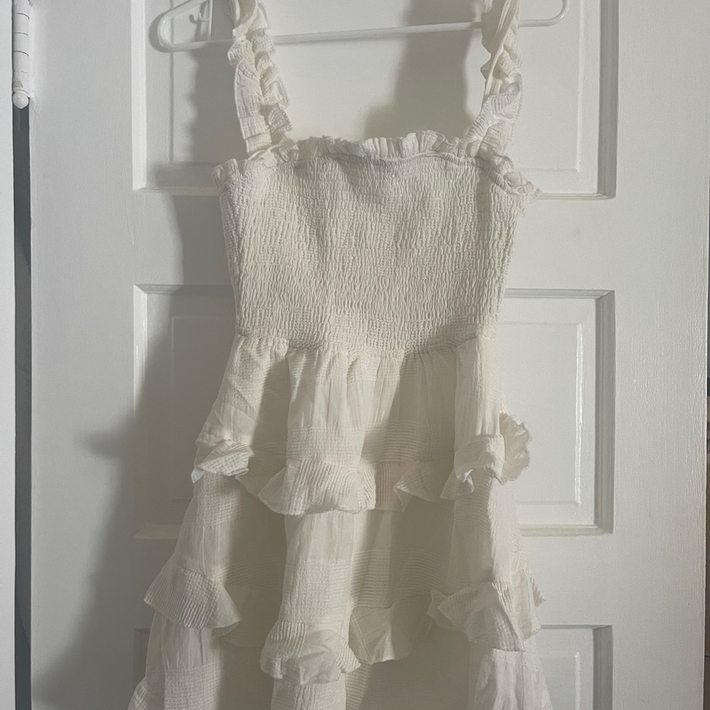 Petal and Pup white ruffle dress - Picture 2 of 3